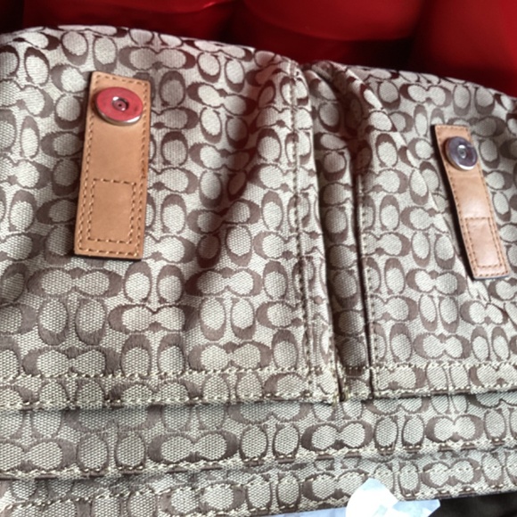 Coach Monogram Crossbody Messenger Style Handbag - Picture 7 of 14